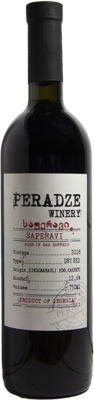 Вино - Saperavi aged in oak barrels, Peradze Winery